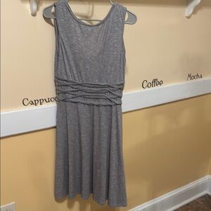 Max Studio Gray Sleeveless Sheath Dress Scoop Neck